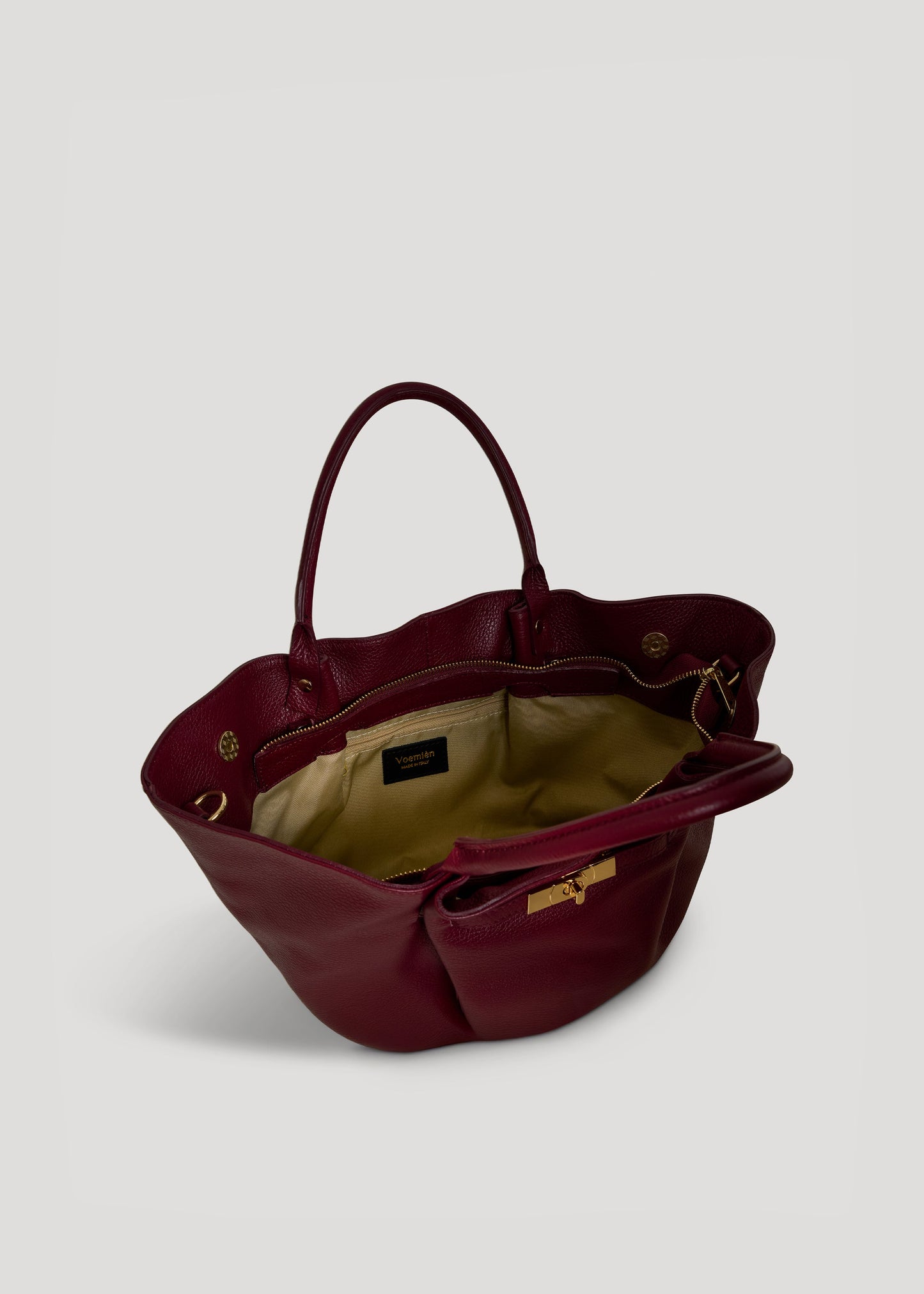 Borsa Charlène in Pelle Togo Borgogna