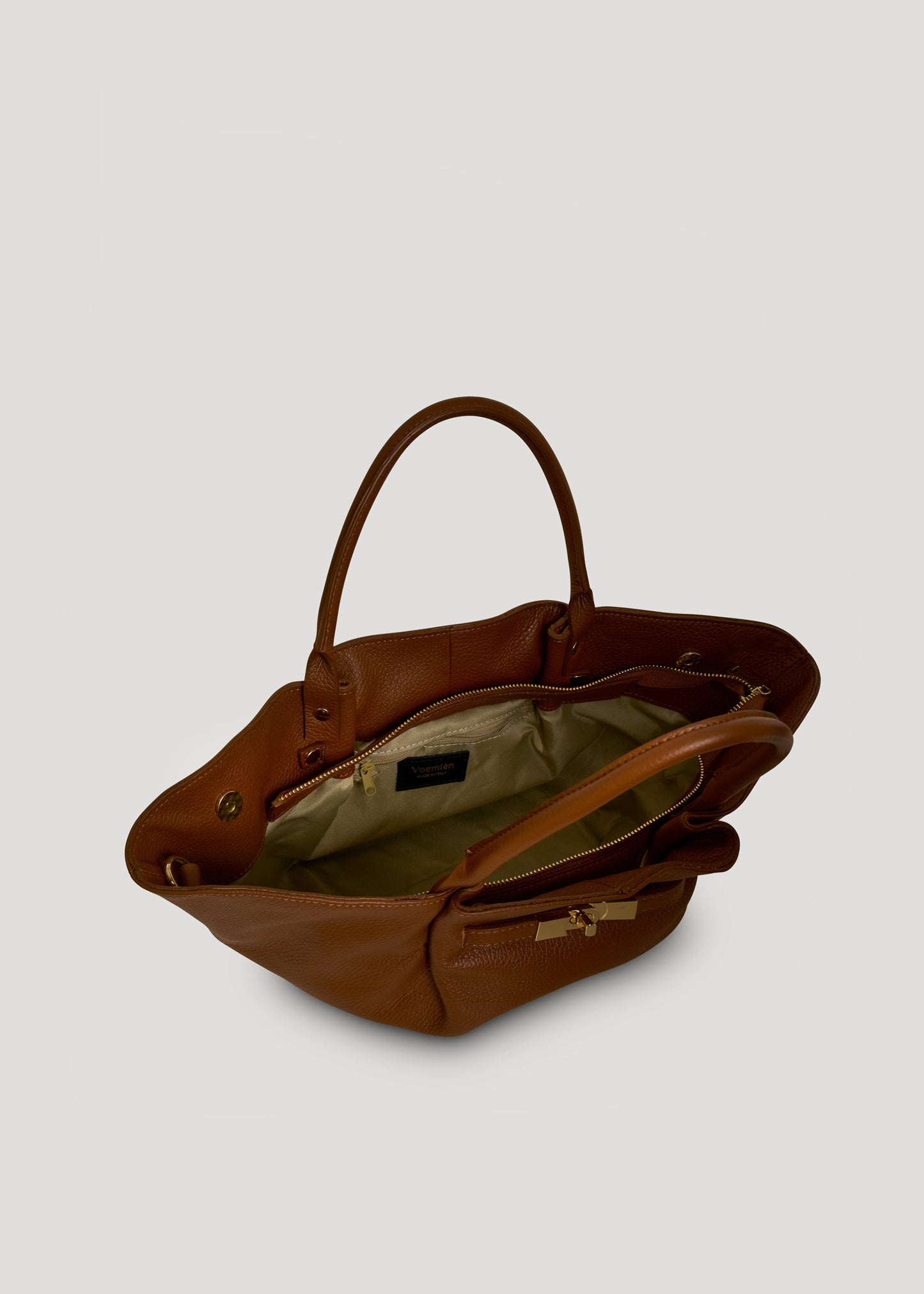 Borsa Charlène in Pelle Togo Cuoio