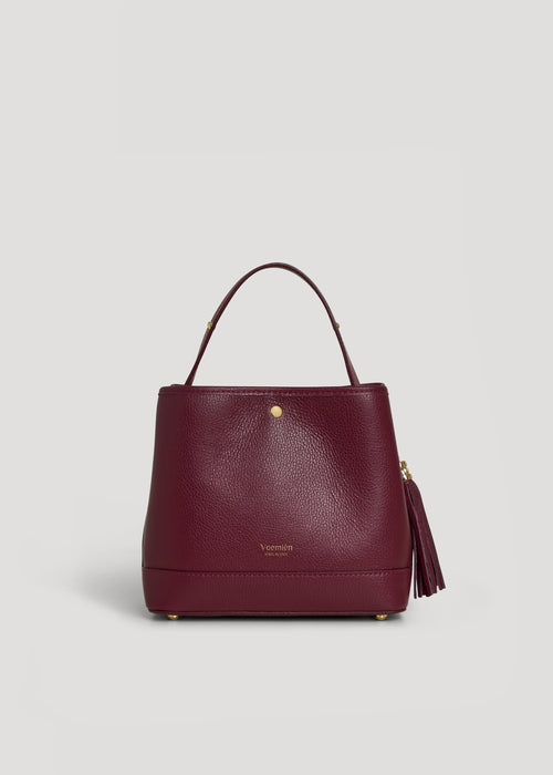 Borsa Kendy in pelle Dollaro Borgogna