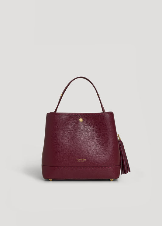 Borsa Kendy in pelle Dollaro Borgogna