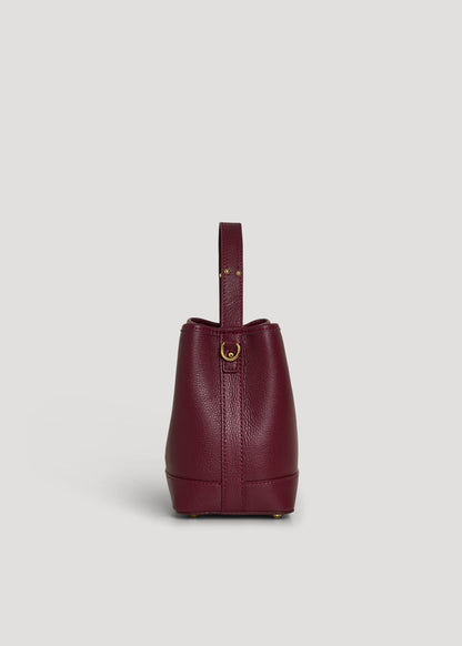 Borsa Kendy in pelle Dollaro Borgogna