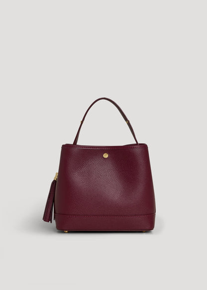 Borsa Kendy in pelle Dollaro Borgogna