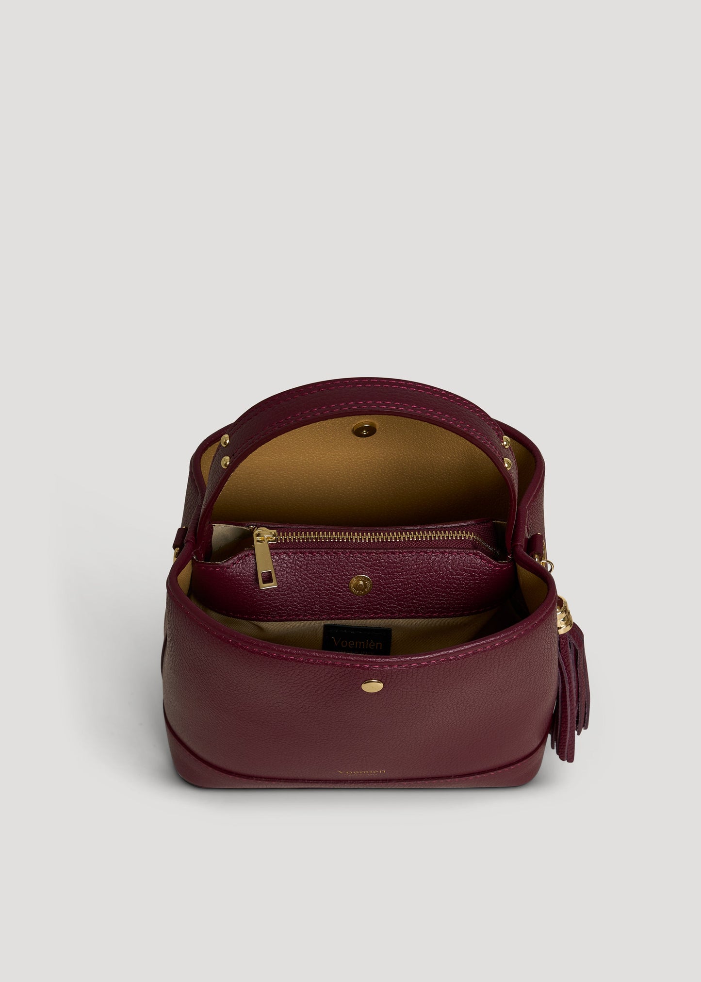 Borsa Kendy in pelle Dollaro Borgogna