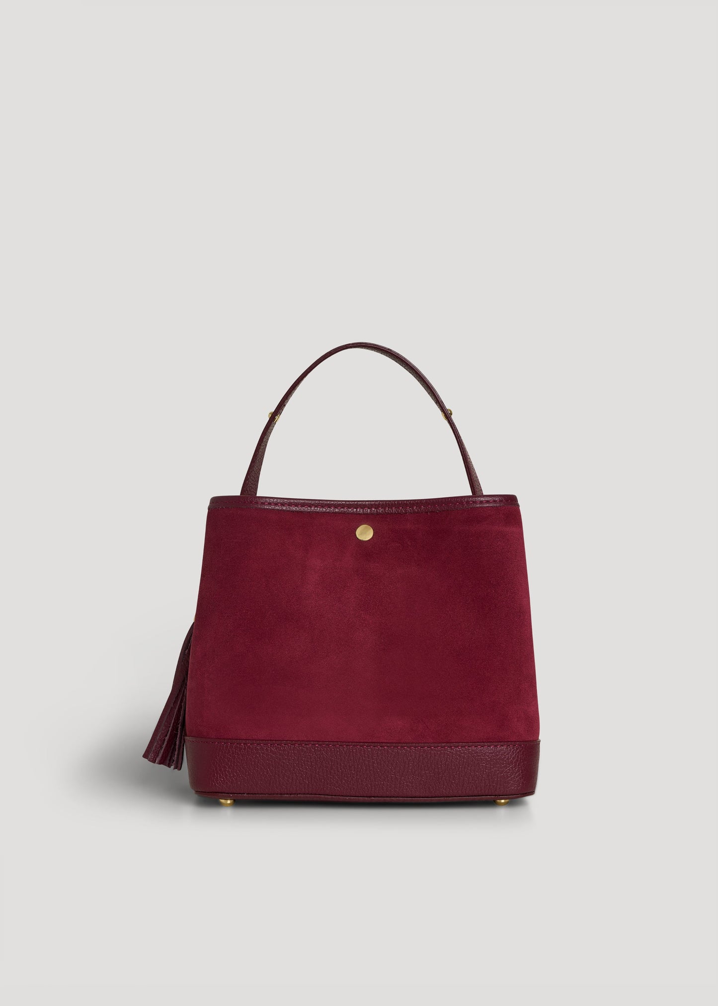 Borsa Kendy in Camoscio e Pelle Borgogna