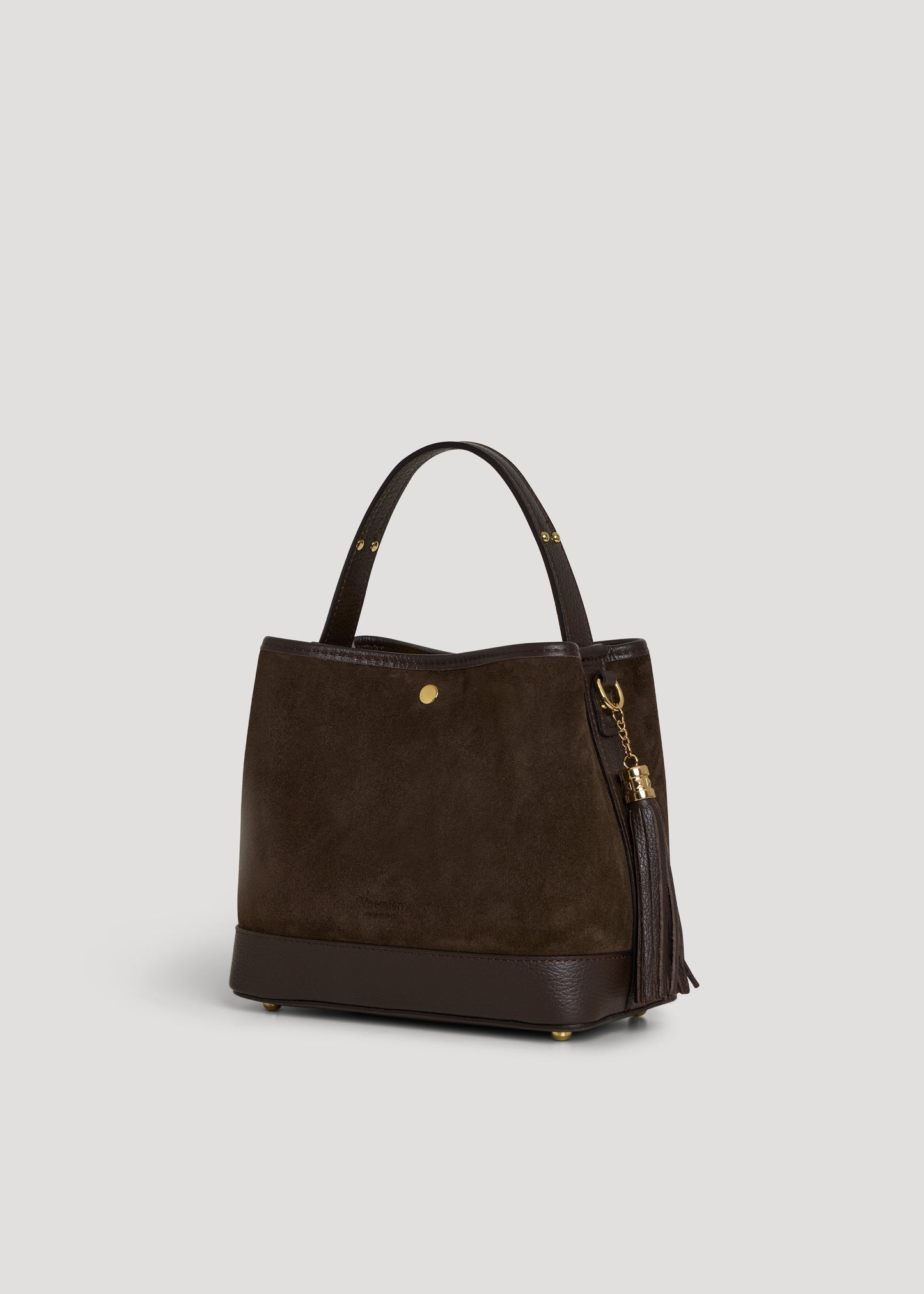 Borsa Kendy in Camoscio e Pelle Testa di Moro