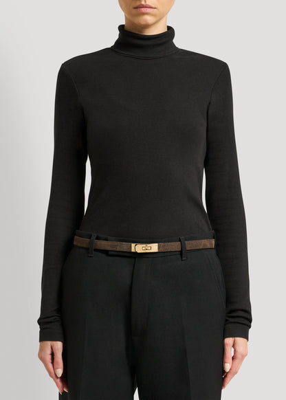 Cintura Baronne in Camoscio Testa di Moro