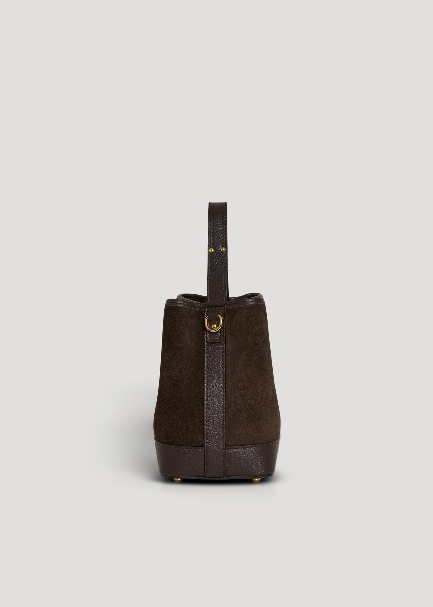 Borsa Kendy in Camoscio e Pelle Testa di Moro