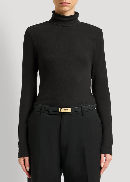 Cintura Baronne in Camoscio Nera