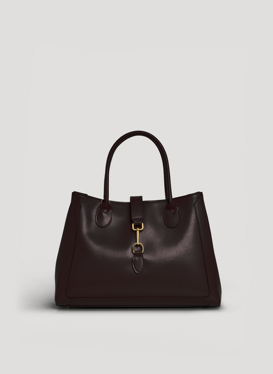 Borsa Chloe in pelle spazzolata Testa di moro