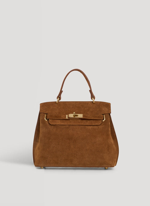 Borsa Giselle in Camoscio Cuoio