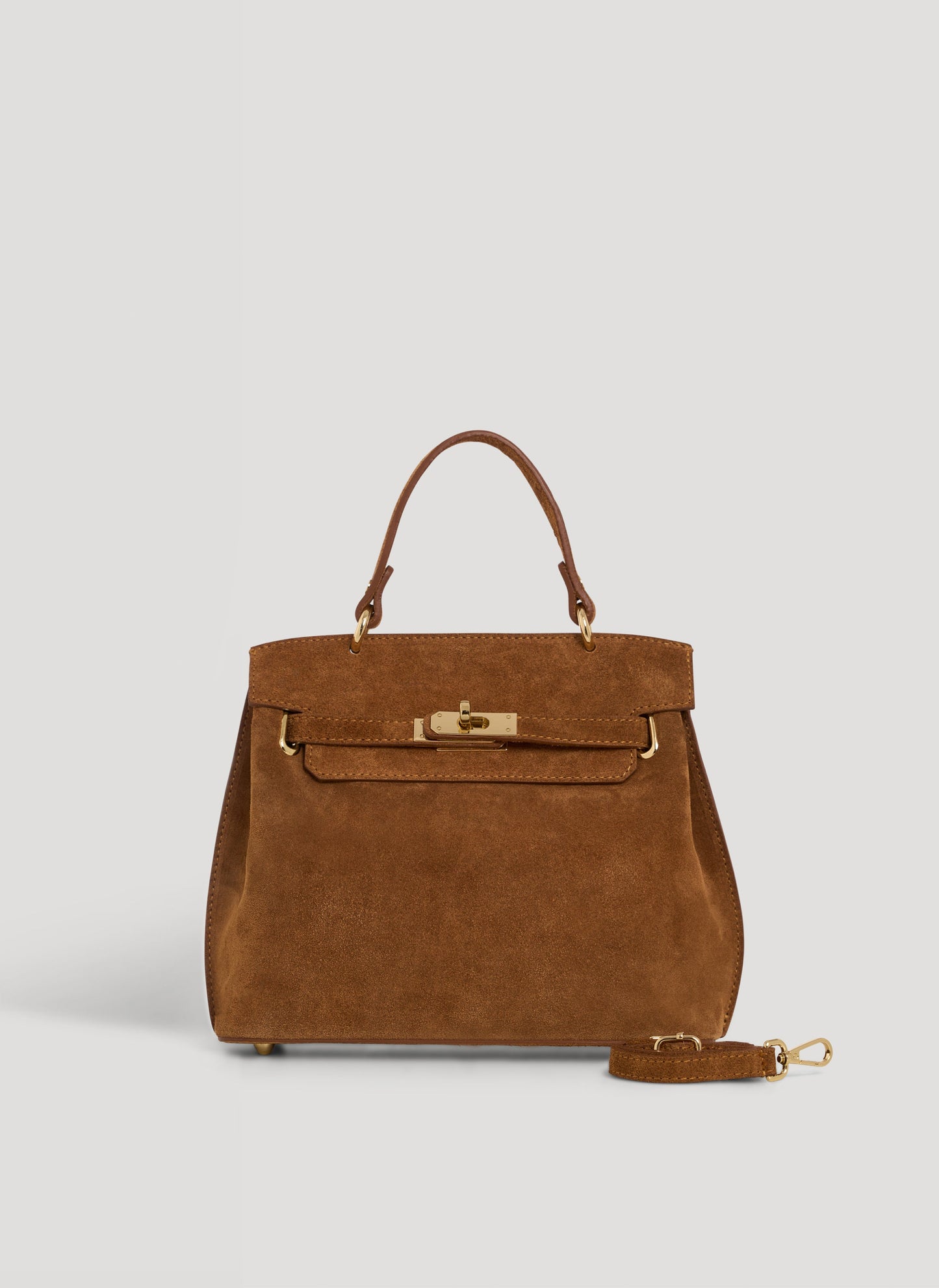 Borsa Giselle in Camoscio Cuoio