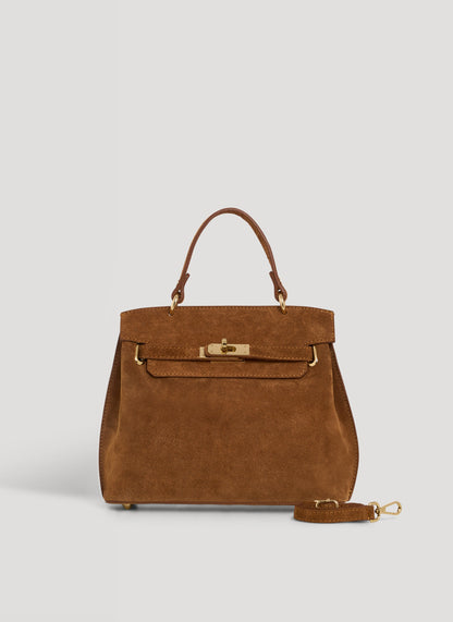 Borsa Giselle in Camoscio Cuoio