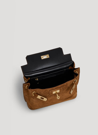 Borsa Giselle in Camoscio Cuoio