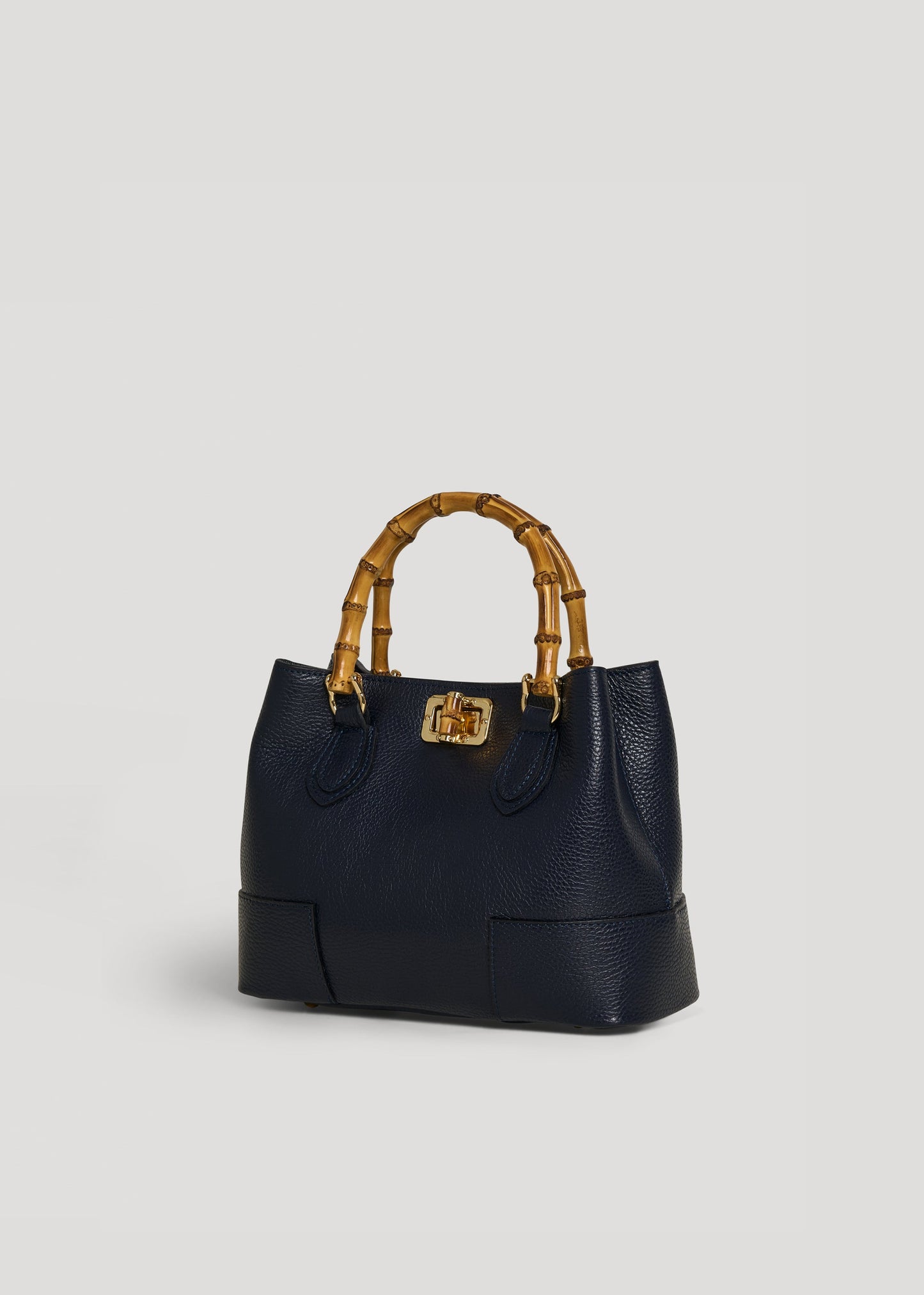 Borsa Bamboo Babe micro in pelle Dollaro Blu navy