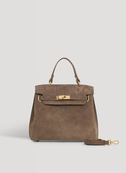Borsa Giselle in Camoscio Taupe