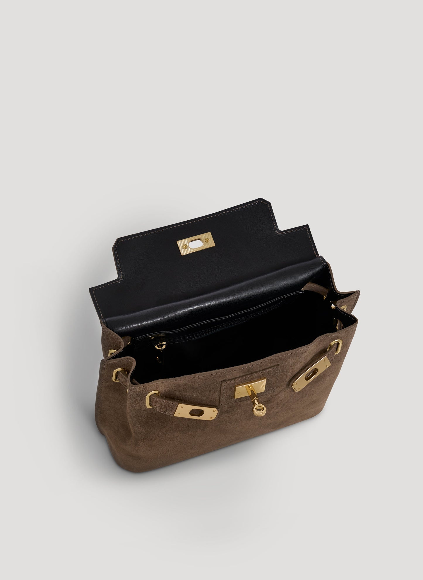 Borsa Giselle in Camoscio Taupe