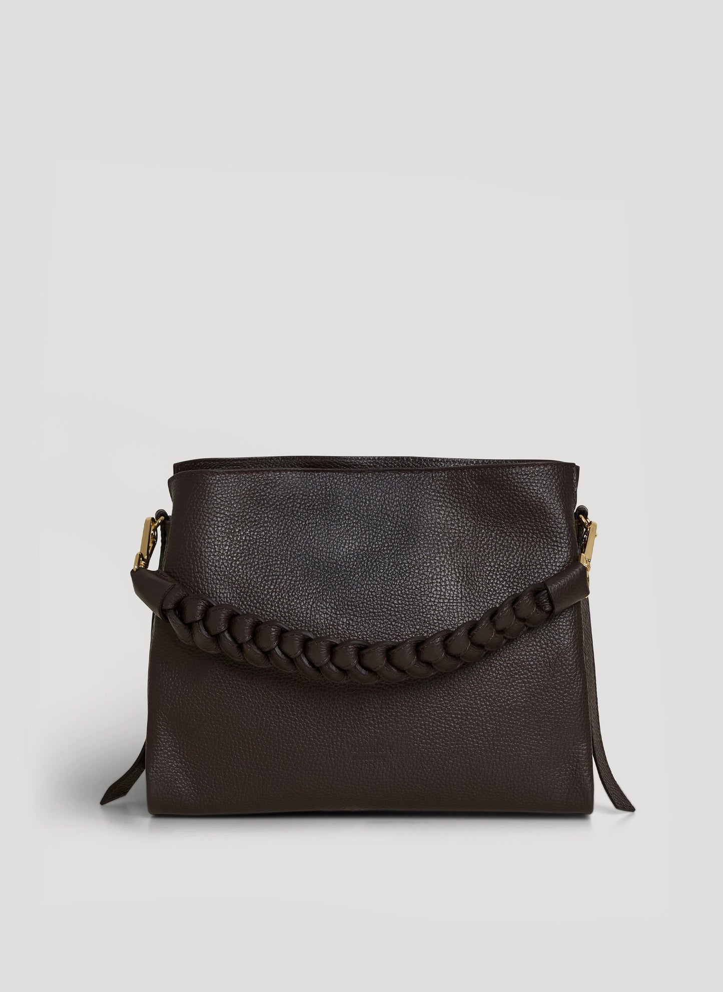 Borsa Braid in pelle Dollaro Testa di Moro