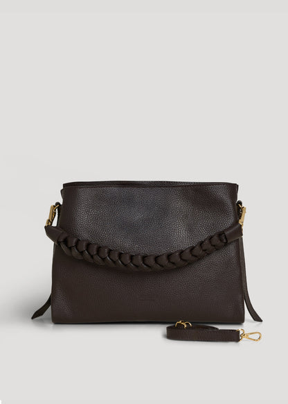 Borsa Braid in pelle Dollaro Testa di Moro
