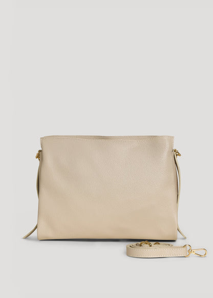 Borsa Braid in pelle Dollaro Beige