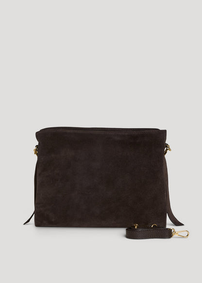 Borsa Braid in Camoscio e Pelle Testa di Moro