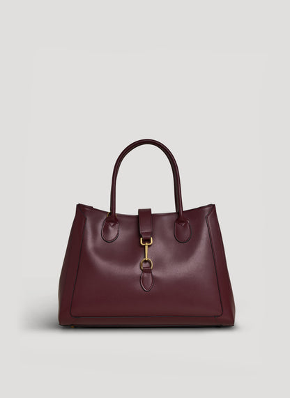 Borsa Chloe in pelle spazzolata Borgogna