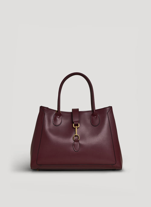 Borsa Chloe in pelle spazzolata Borgogna