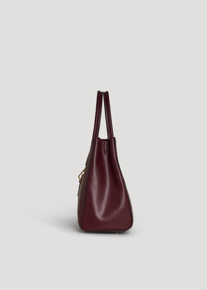 Borsa Chloe in pelle spazzolata Borgogna