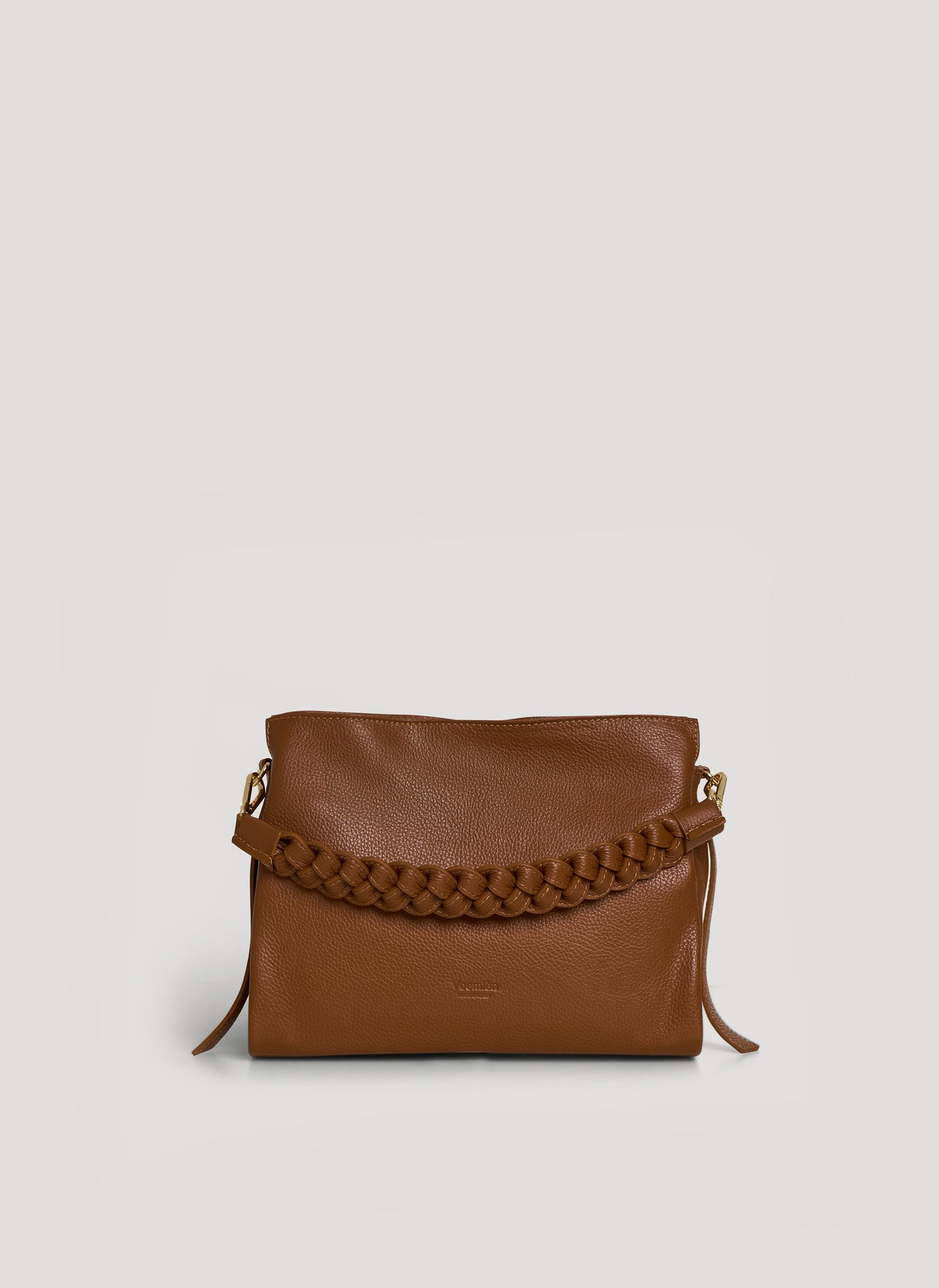 Borsa Braid Micro in pelle Dollaro Cuoio