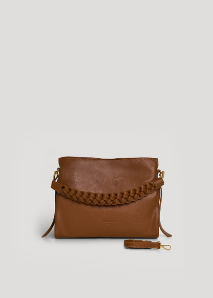 Borsa Braid Micro in pelle Dollaro Cuoio