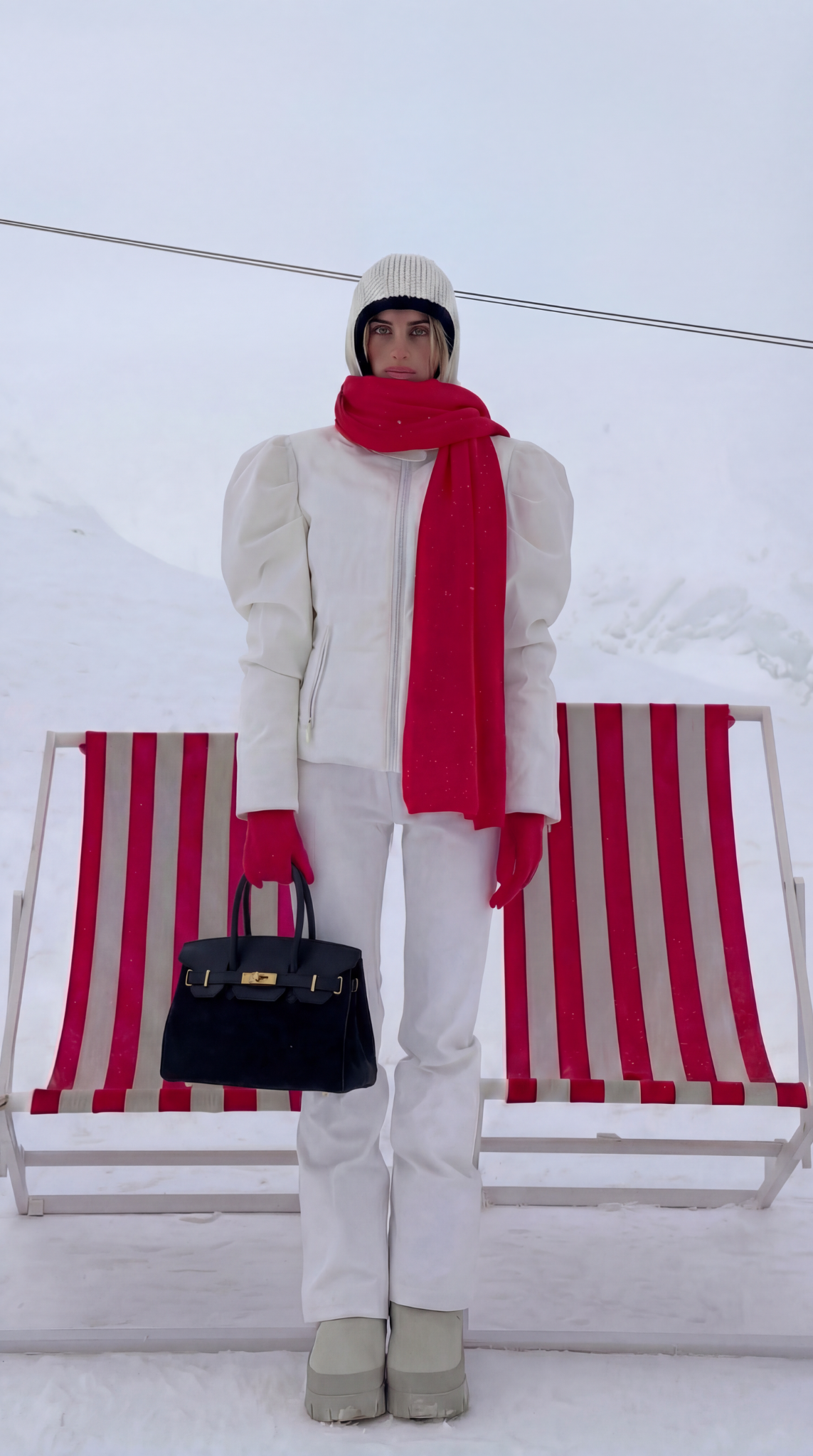 Borsa Elizabeth Micro in Camoscio e Pelle Nera