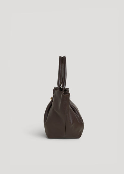 Borsa Charlène in Pelle Togo Testa di moro