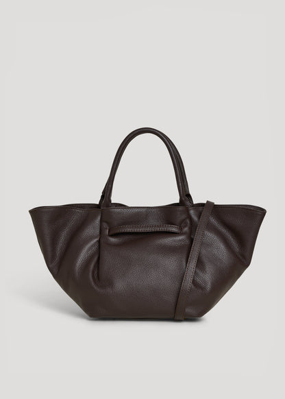 Borsa Charlène in Pelle Togo Testa di moro