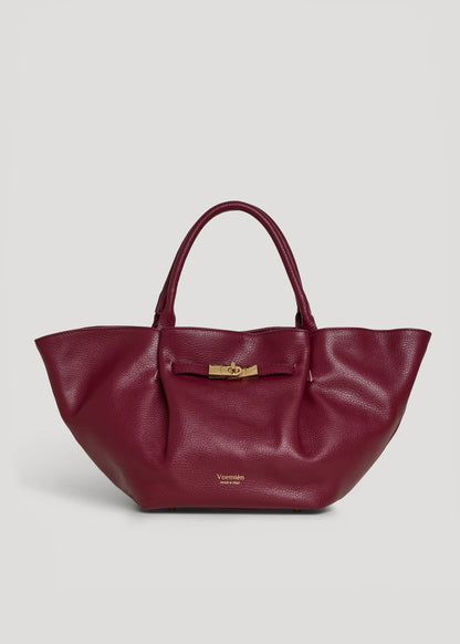 Borsa Charlène in Pelle Togo Borgogna