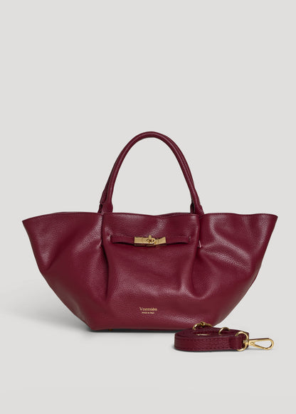 Borsa Charlène in Pelle Togo Borgogna