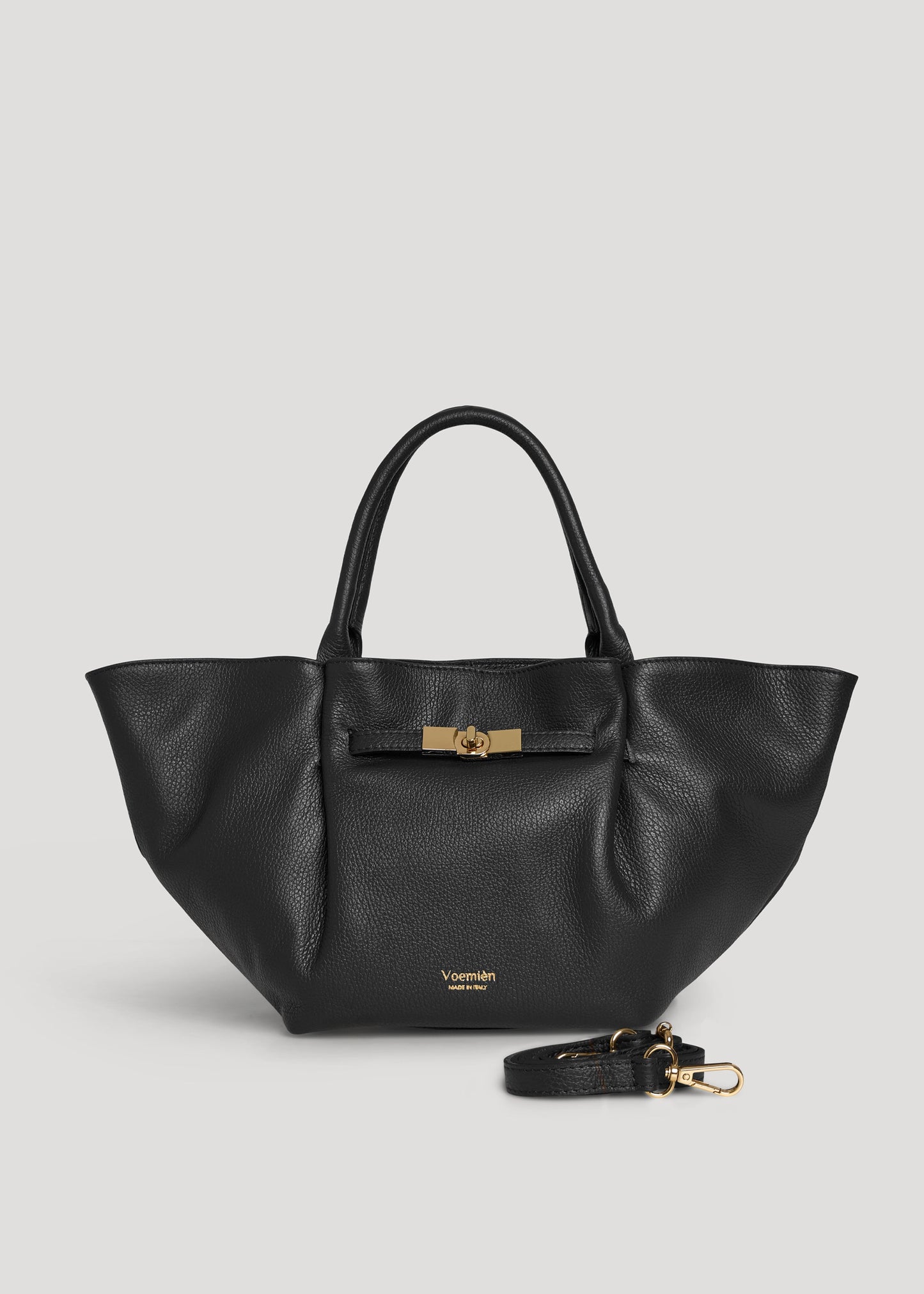 Borsa Charlène in Pelle Togo Nera