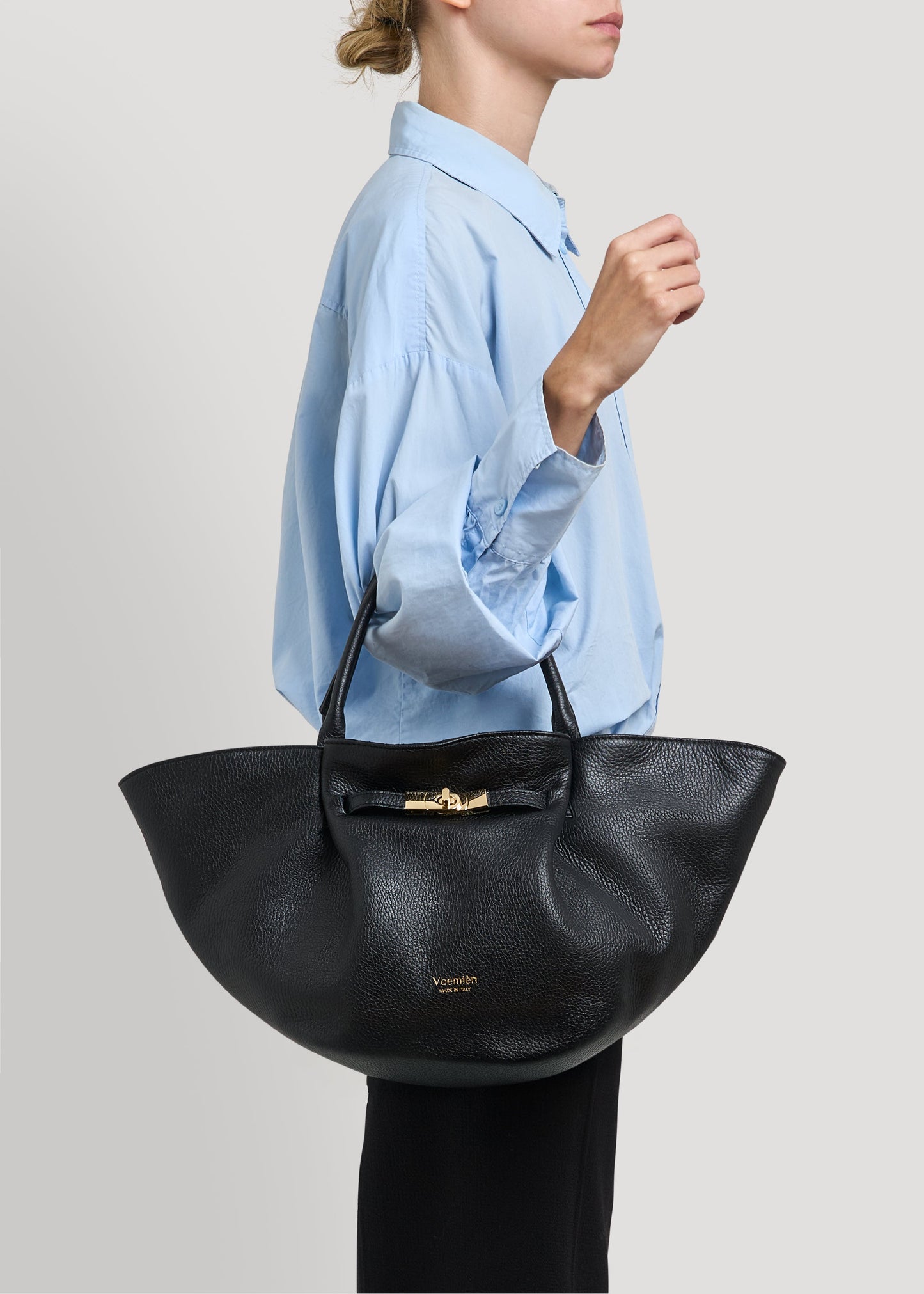 Borsa Charlène in Pelle Togo Nera