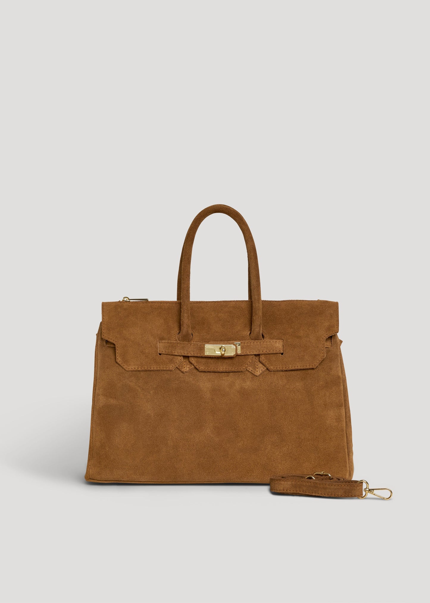 Borsa Elizabeth in Camoscio Cuoio