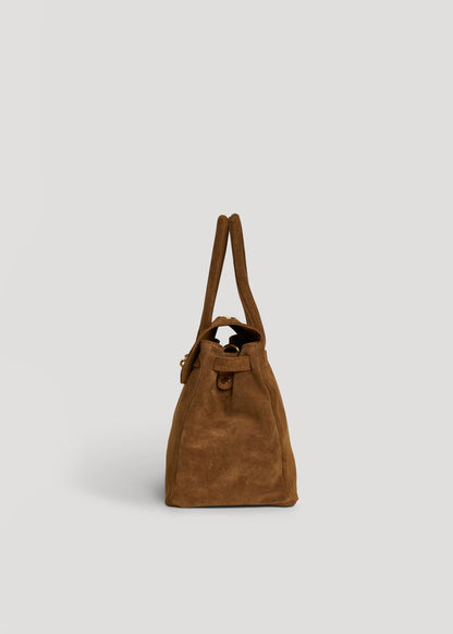 Borsa Elizabeth in Camoscio Cuoio