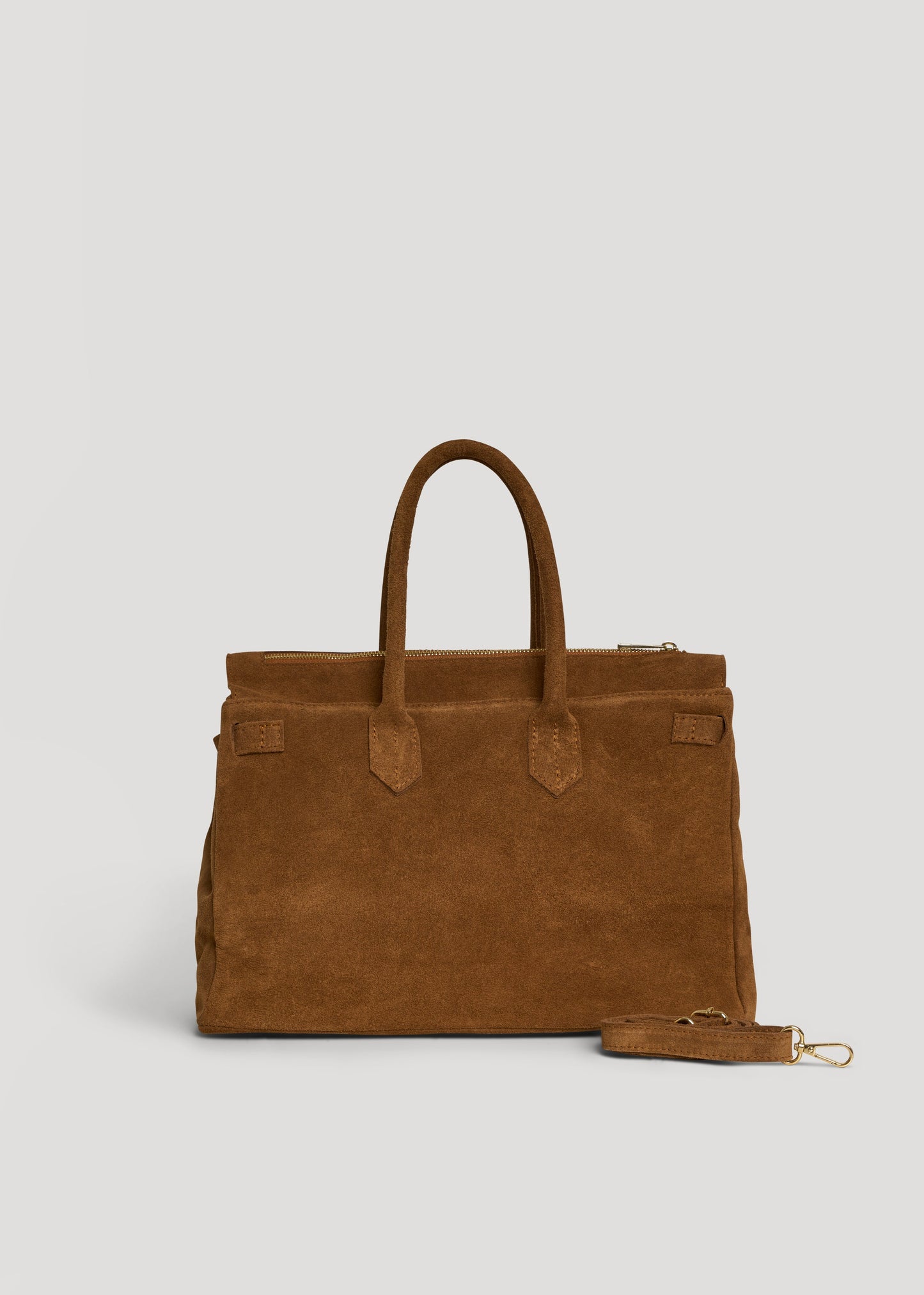 Borsa Elizabeth in Camoscio Cuoio