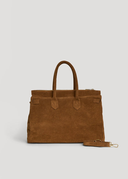 Borsa Elizabeth in Camoscio Cuoio