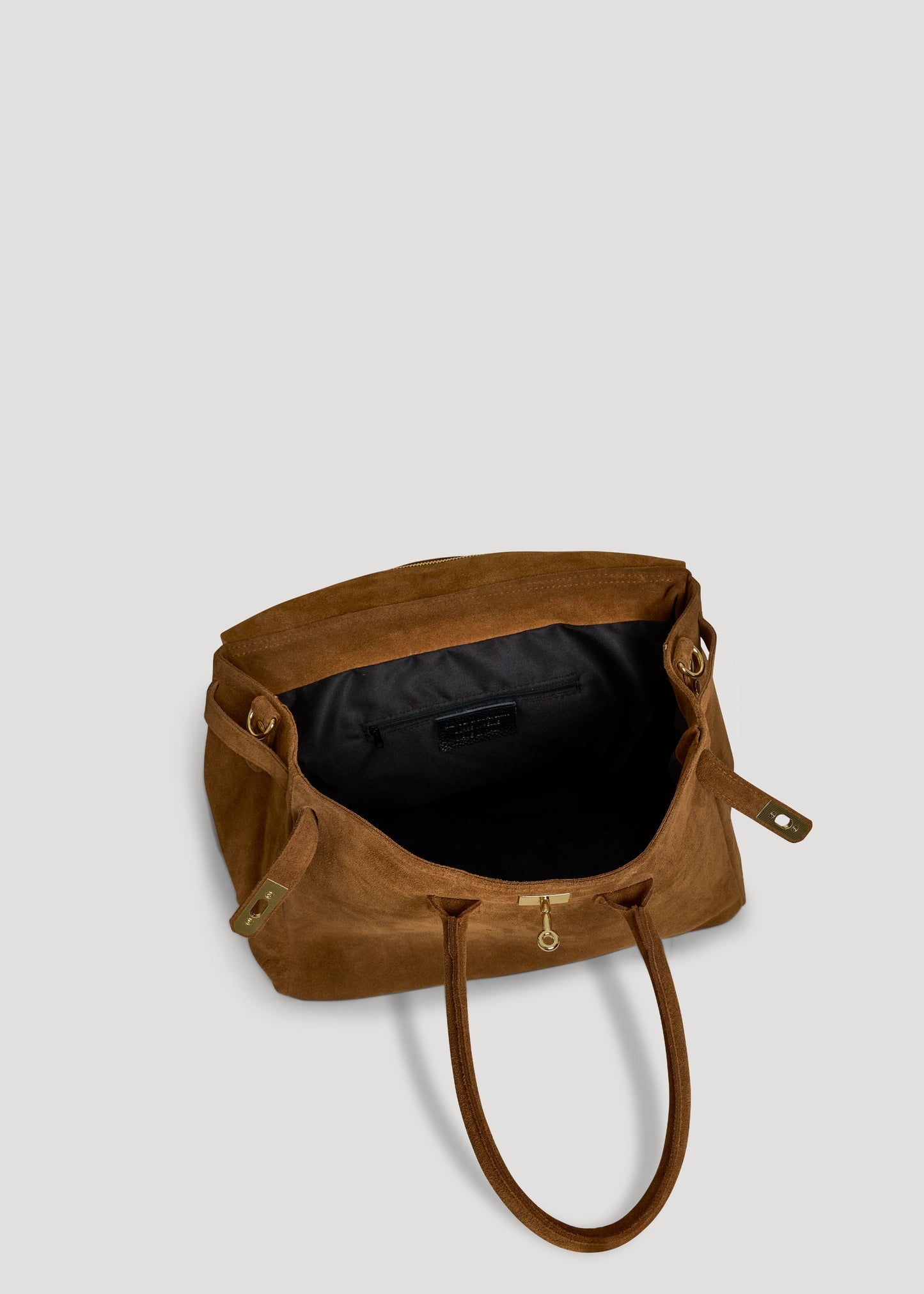 Borsa Elizabeth in Camoscio Cuoio