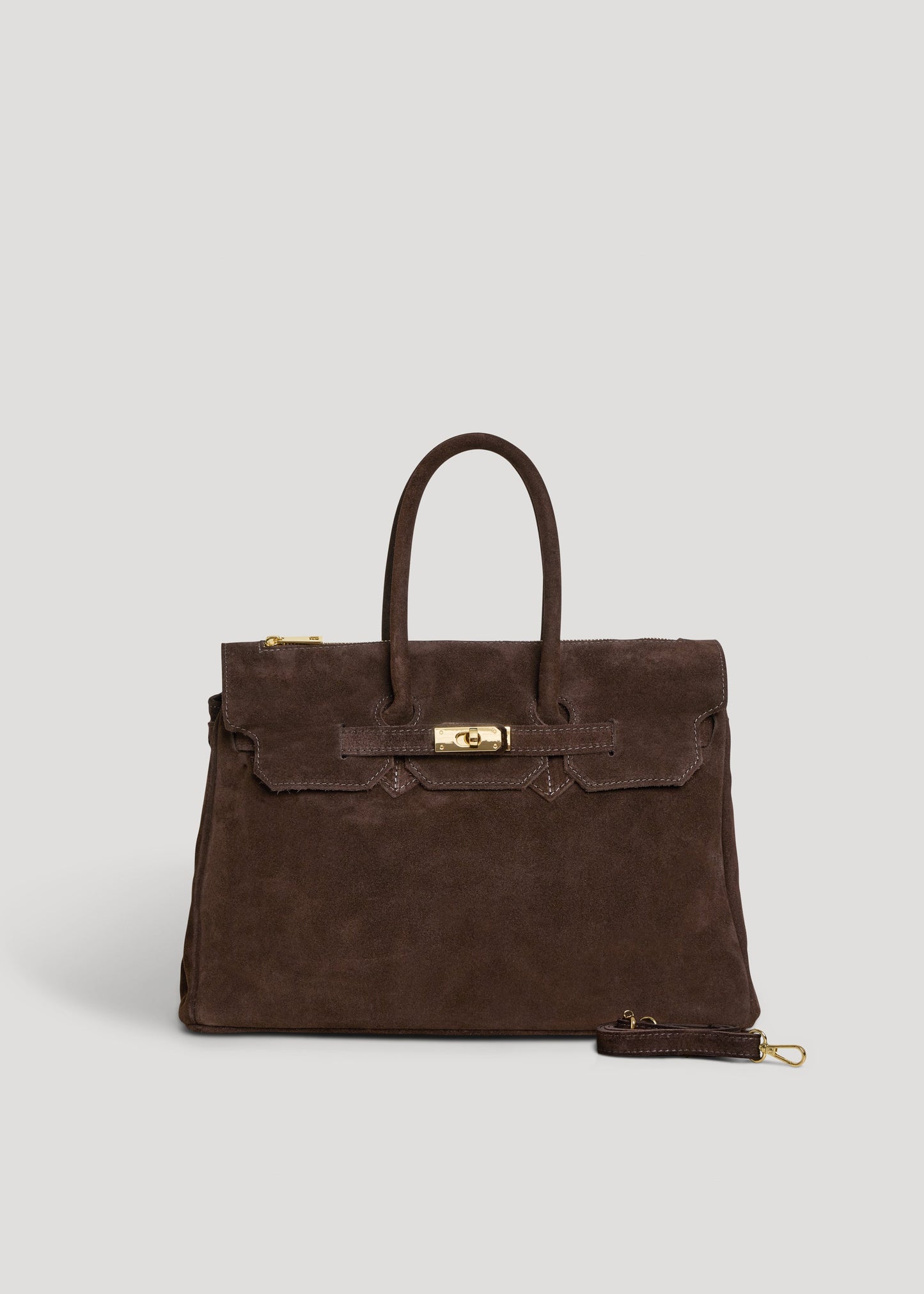 Borsa Elizabeth in Camoscio Testa di Moro