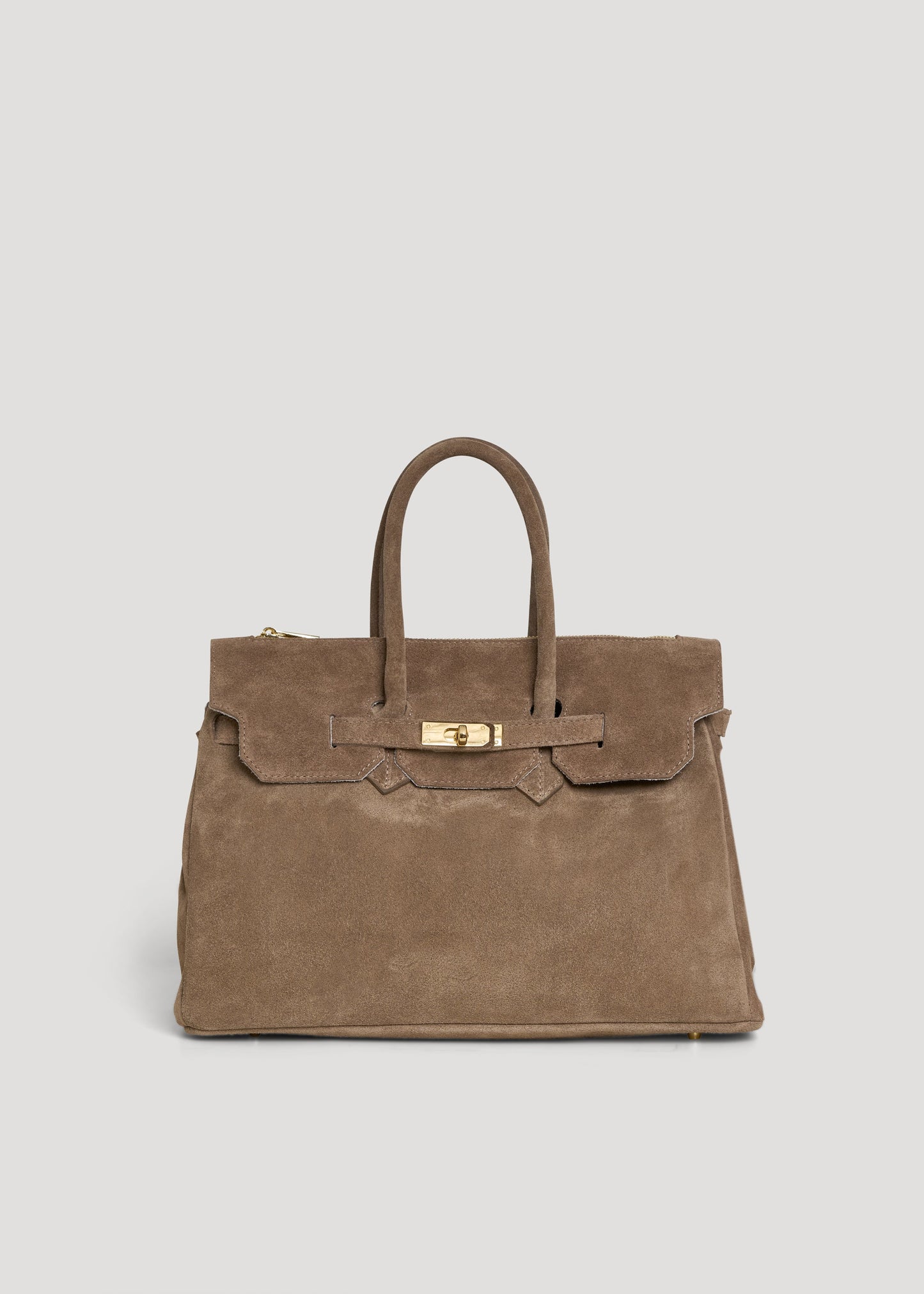 Borsa Elizabeth in Camoscio Taupe
