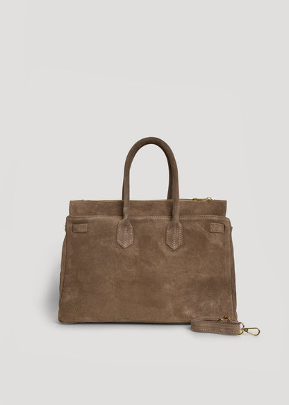 Borsa Elizabeth in Camoscio Taupe