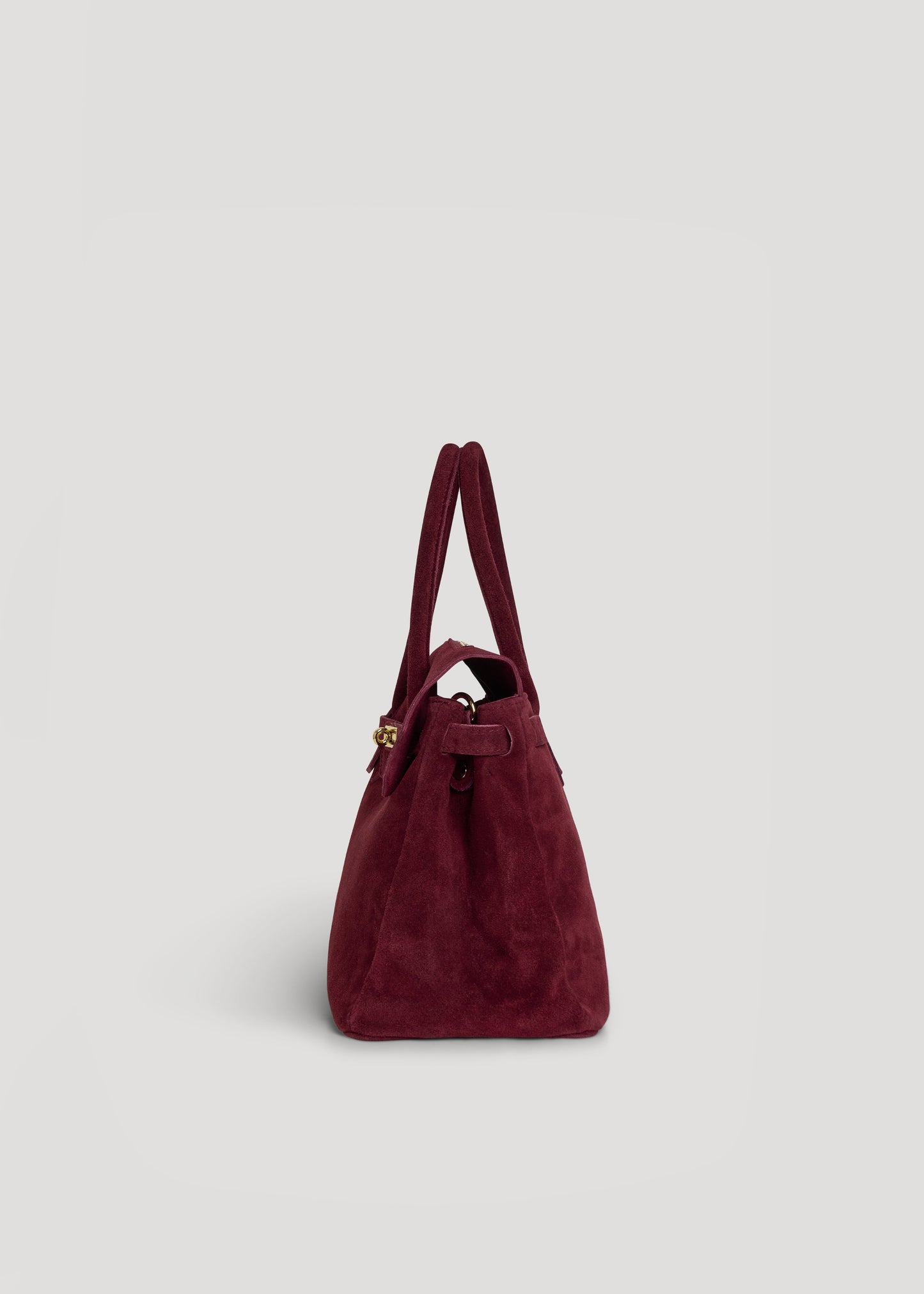 Borsa Elizabeth in Camoscio Borgogna