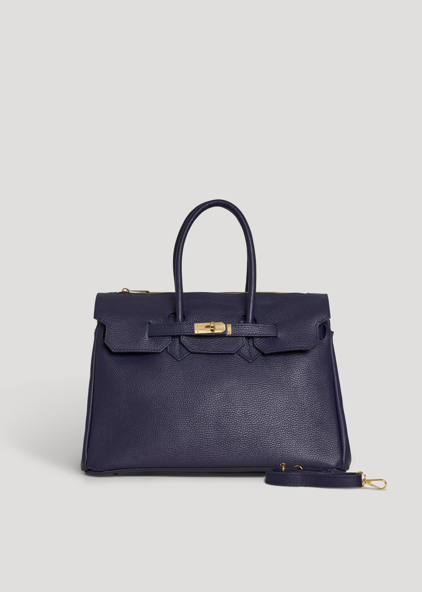 Borsa Elizabeth in Pelle Togo Blu Navy