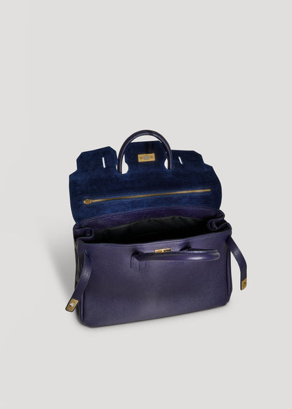 Borsa Elizabeth in Pelle Togo Blu Navy