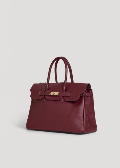 Borsa Elizabeth in Pelle Togo Borgogna