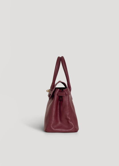 Borsa Elizabeth in Pelle Togo Borgogna