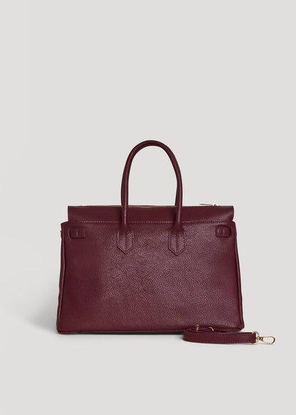 Borsa Elizabeth in Pelle Togo Borgogna